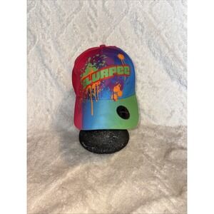 7-Eleven Men's Adjustable Strap Cap Hat One Size Slurpee Colorful Graphics New